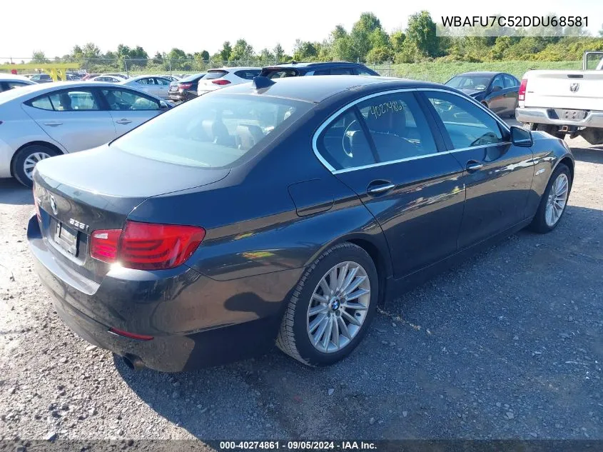 2013 BMW 535I xDrive VIN: WBAFU7C52DDU68581 Lot: 40274861