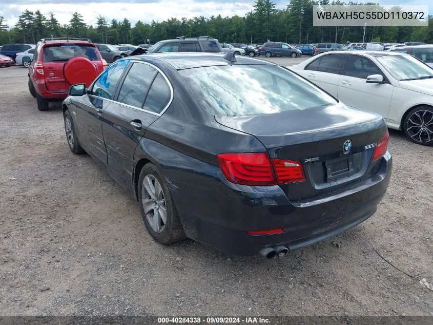 2013 BMW 528I xDrive VIN: WBAXH5C55DD110372 Lot: 40284338