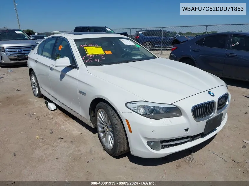 2013 BMW 535I xDrive VIN: WBAFU7C52DDU71853 Lot: 40301939