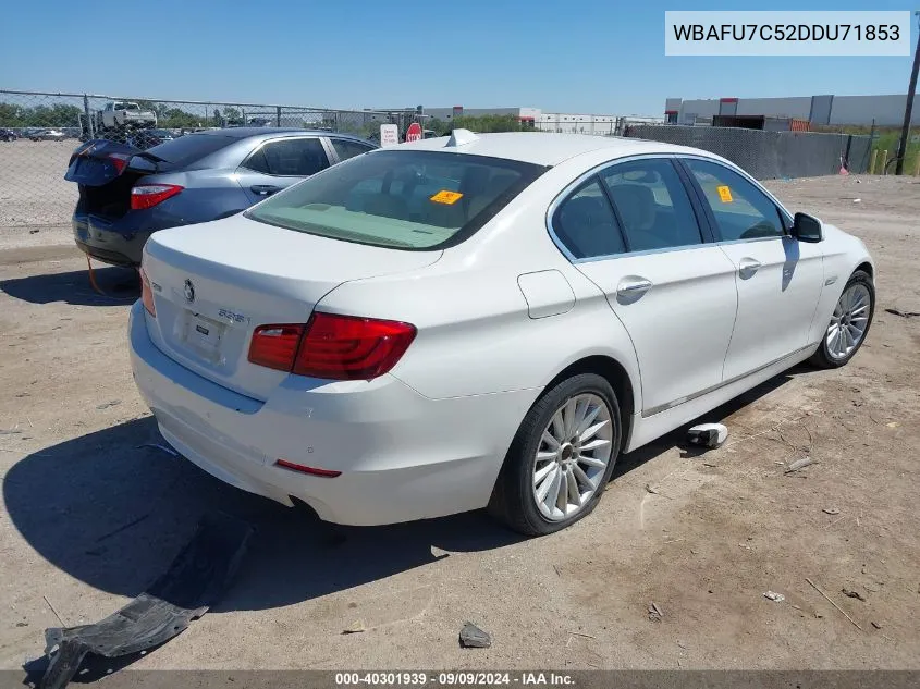 2013 BMW 535I xDrive VIN: WBAFU7C52DDU71853 Lot: 40301939