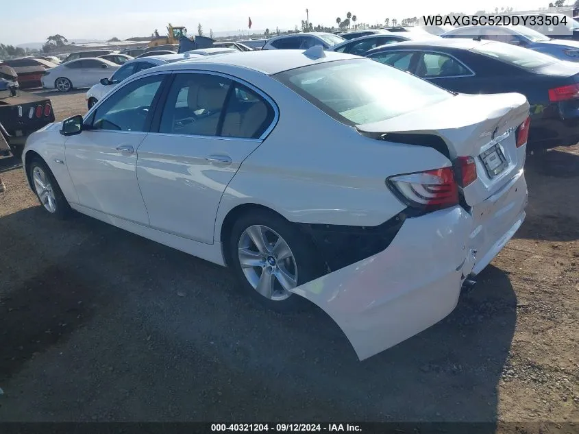 WBAXG5C52DDY33504 2013 BMW 528I