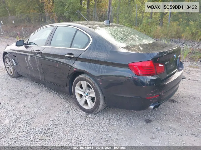 2013 BMW 528I Xi VIN: WBAXH5C59DD113422 Lot: 40375955