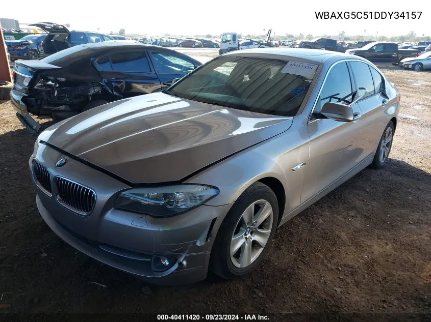 2013 BMW 528I I VIN: WBAXG5C51DDY34157 Lot: 40411420