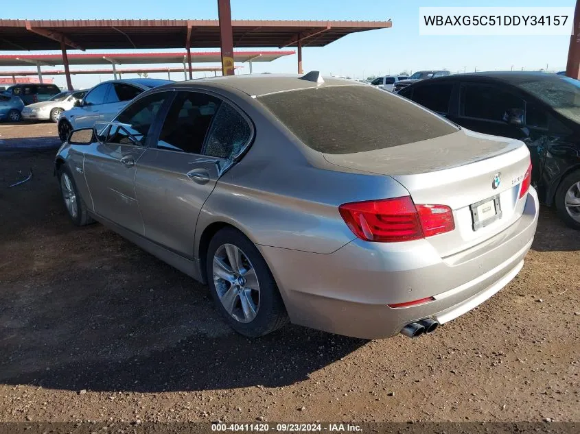 2013 BMW 528I I VIN: WBAXG5C51DDY34157 Lot: 40411420