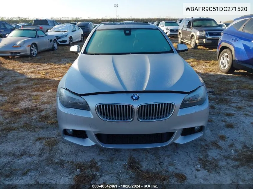 2013 BMW 550I VIN: WBAFR9C51DC271520 Lot: 40857318