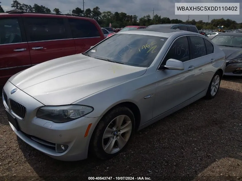 2013 BMW 528I xDrive VIN: WBAXH5C5XDD110402 Lot: 40543747