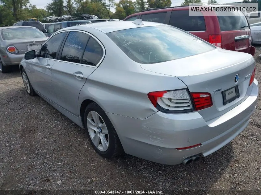 2013 BMW 528I xDrive VIN: WBAXH5C5XDD110402 Lot: 40543747