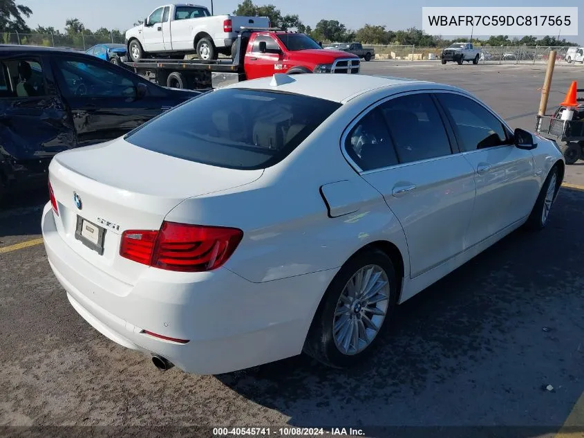 2013 BMW 535 I VIN: WBAFR7C59DC817565 Lot: 40545741