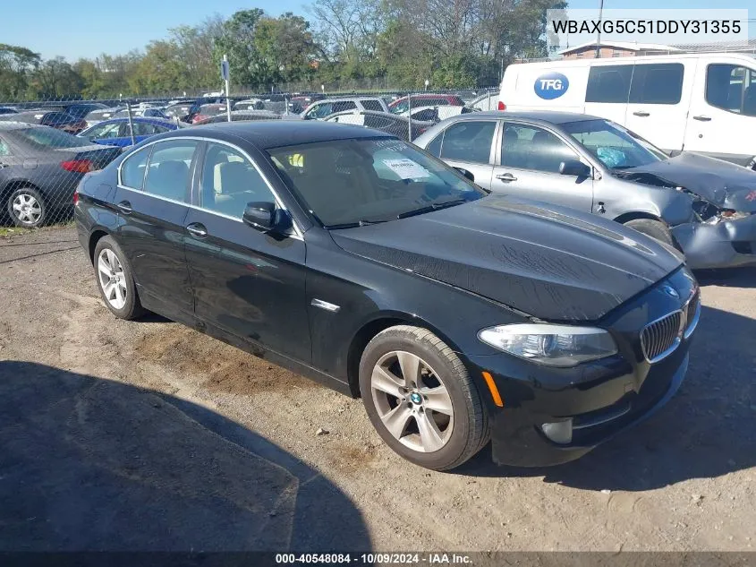 2013 BMW 528I VIN: WBAXG5C51DDY31355 Lot: 40548084