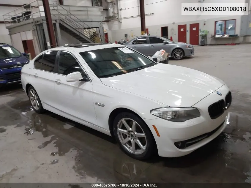 2013 BMW 528I xDrive VIN: WBAXH5C5XDD108018 Lot: 40575786