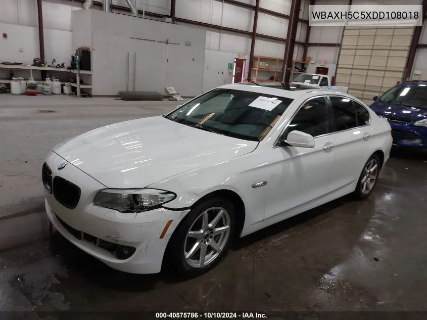 2013 BMW 528I xDrive VIN: WBAXH5C5XDD108018 Lot: 40575786