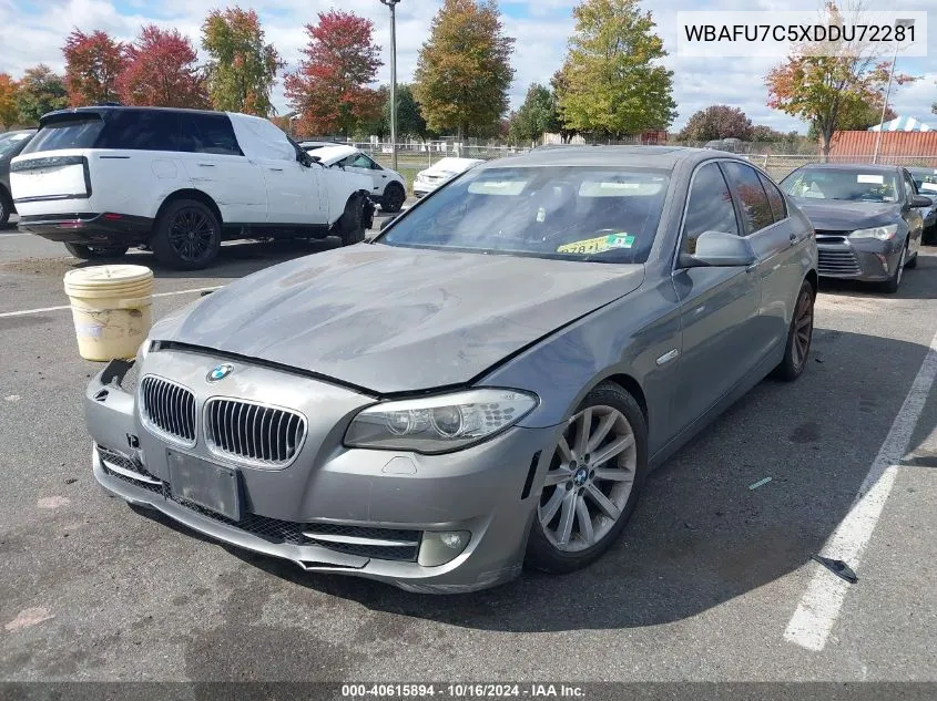 2013 BMW 535I xDrive VIN: WBAFU7C5XDDU72281 Lot: 40615894