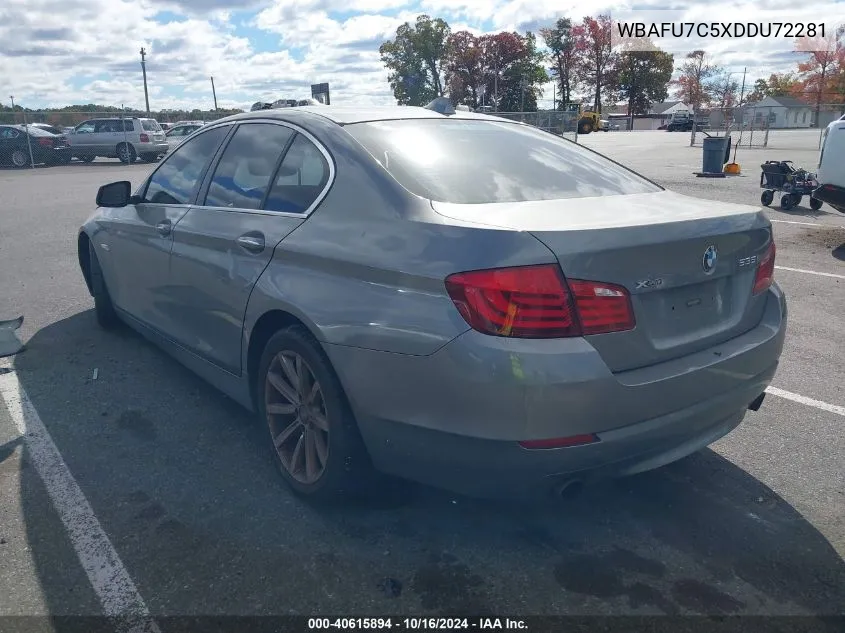 2013 BMW 535I xDrive VIN: WBAFU7C5XDDU72281 Lot: 40615894