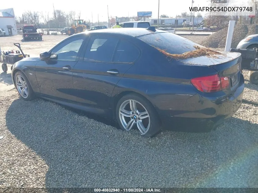 2013 BMW 550I VIN: WBAFR9C54DDX79748 Lot: 40832940