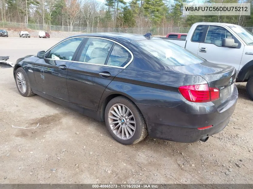 2013 BMW 535I xDrive VIN: WBAFU7C56DDU75212 Lot: 40865273