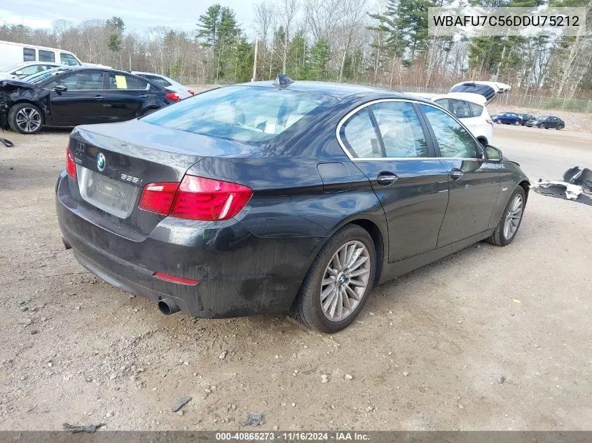 2013 BMW 535I xDrive VIN: WBAFU7C56DDU75212 Lot: 40865273