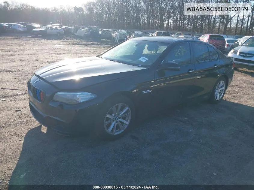 2014 BMW 528I VIN: WBA5A5C58ED503179 Lot: 38938015