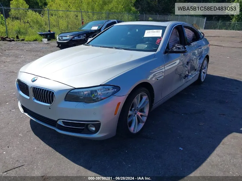 2014 BMW 535I VIN: WBA5B1C58ED483053 Lot: 39750281