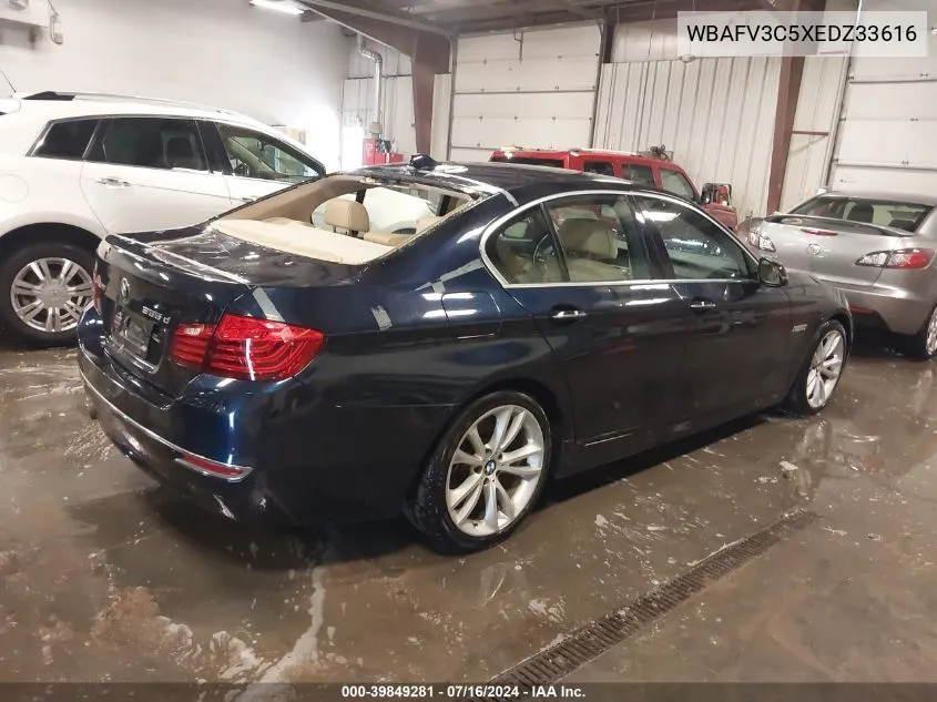 2014 BMW 535D xDrive VIN: WBAFV3C5XEDZ33616 Lot: 39849281