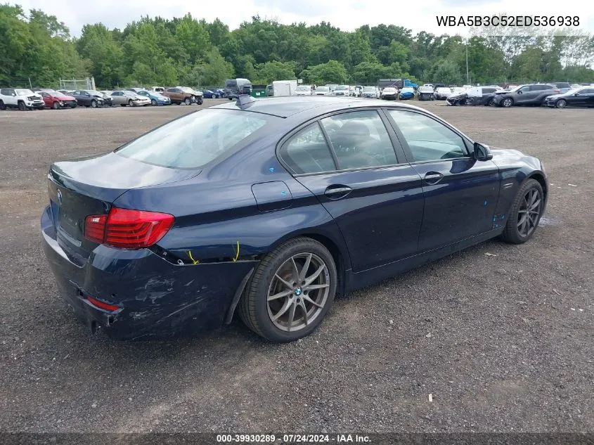 2014 BMW 535I xDrive VIN: WBA5B3C52ED536938 Lot: 39930289