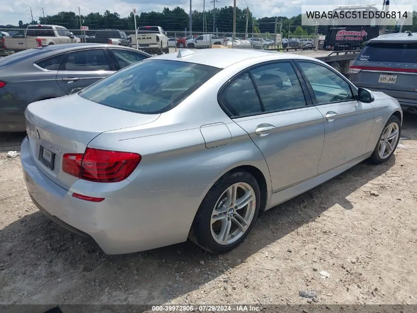 2014 BMW 528I VIN: WBA5A5C51ED506814 Lot: 39972906