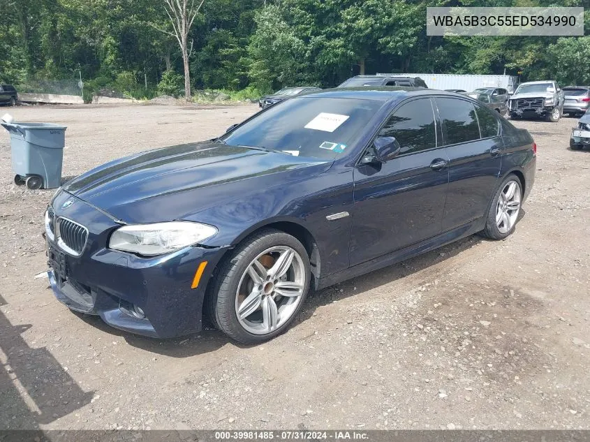 2014 BMW 535I xDrive VIN: WBA5B3C55ED534990 Lot: 39981485