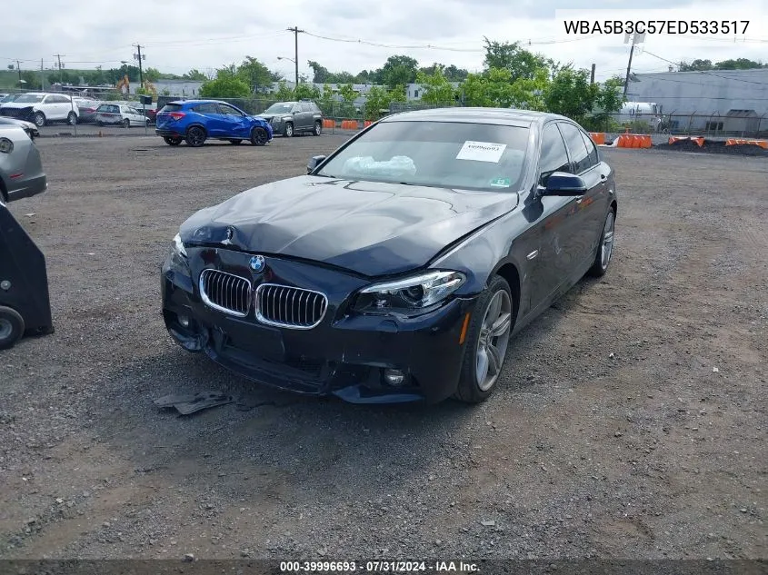 2014 BMW 535I xDrive VIN: WBA5B3C57ED533517 Lot: 39996693