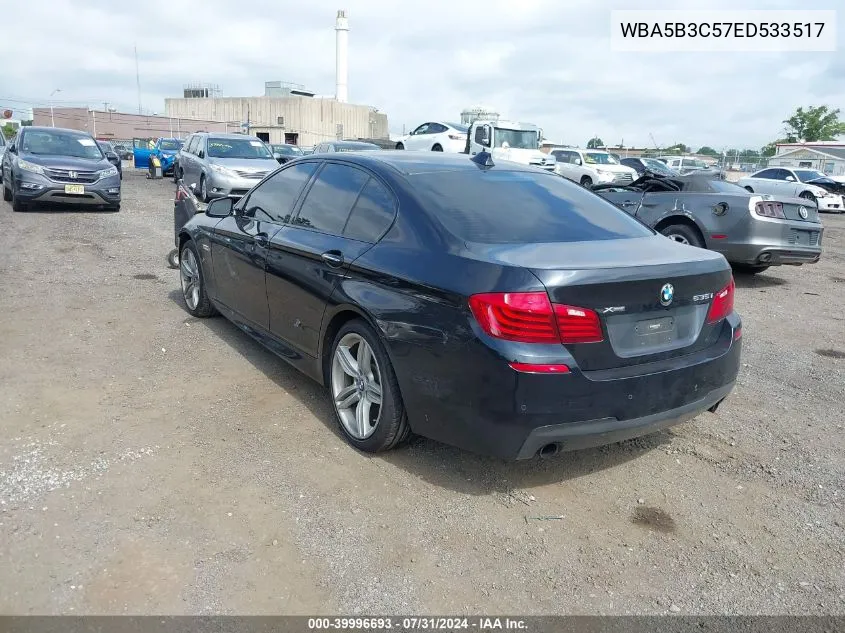 2014 BMW 535I xDrive VIN: WBA5B3C57ED533517 Lot: 39996693