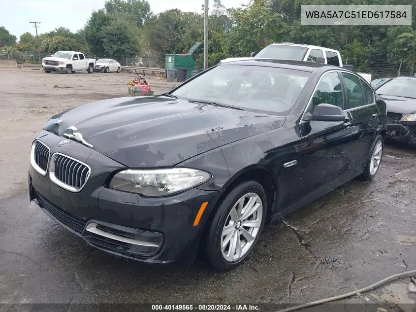 2014 BMW 528I xDrive VIN: WBA5A7C51ED617584 Lot: 40149565