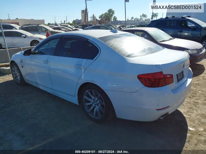 2014 BMW 535D VIN: WBAXA5C58ED001524 Lot: 40209151