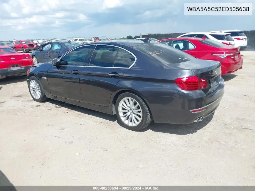 2014 BMW 528I VIN: WBA5A5C52ED505638 Lot: 40230694