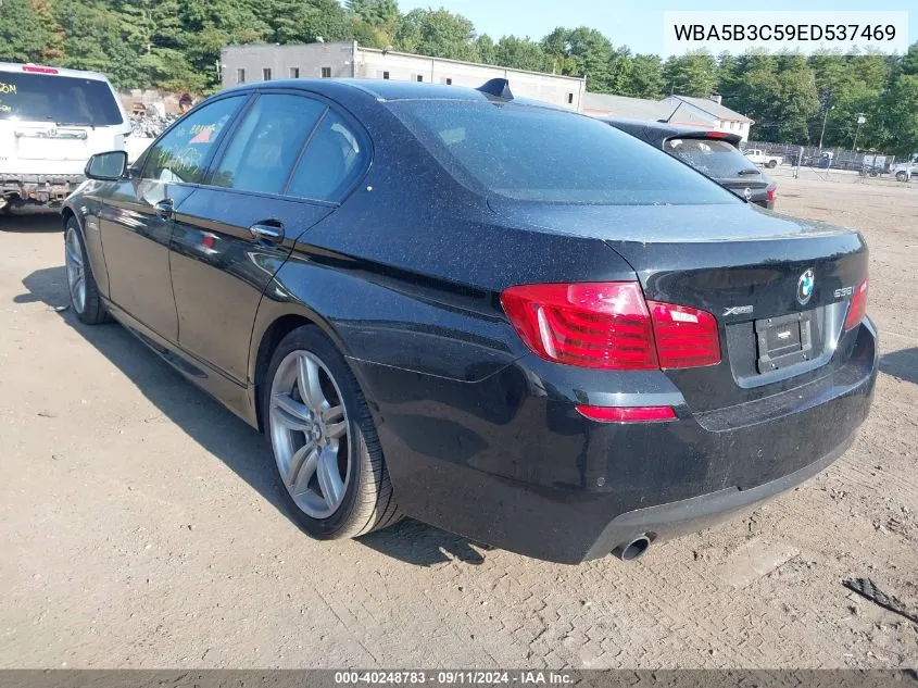 2014 BMW 535I xDrive VIN: WBA5B3C59ED537469 Lot: 40248783