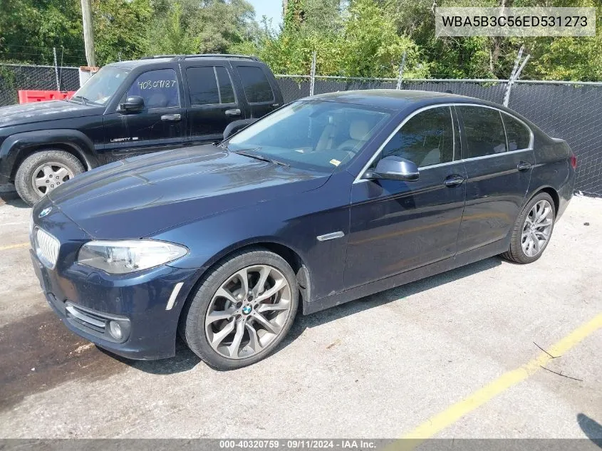 2014 BMW 535I xDrive VIN: WBA5B3C56ED531273 Lot: 40320759