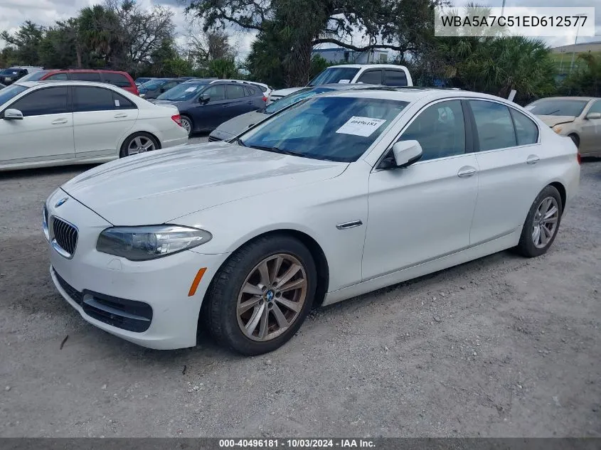 2014 BMW 528I xDrive VIN: WBA5A7C51ED612577 Lot: 40496181