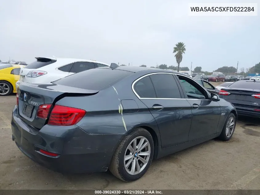 2015 BMW 528I VIN: WBA5A5C5XFD522284 Lot: 39024330