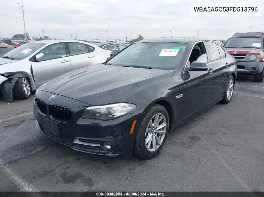 2015 BMW 528I VIN: WBA5A5C53FD513796 Lot: 39380255