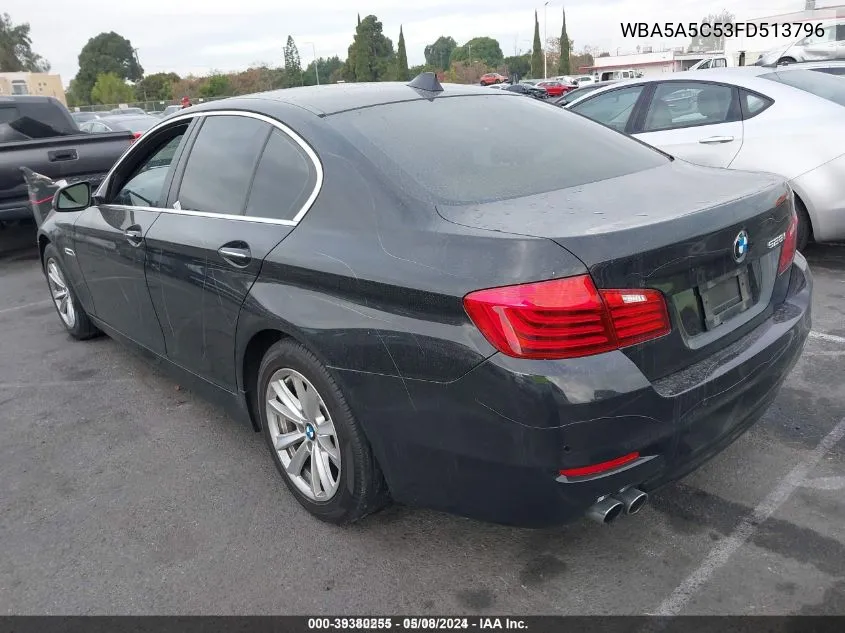 2015 BMW 528I VIN: WBA5A5C53FD513796 Lot: 39380255