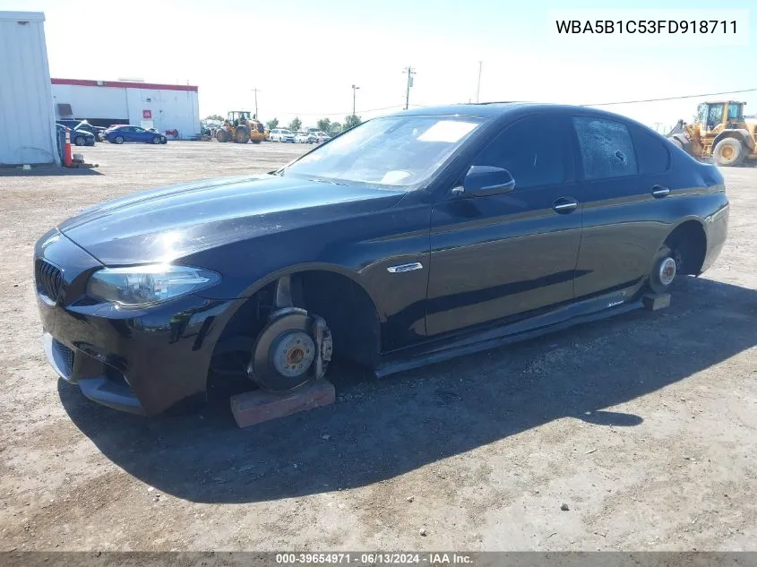 2015 BMW 535I VIN: WBA5B1C53FD918711 Lot: 39654971