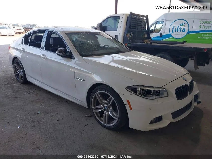 2015 BMW 535I VIN: WBA5B1C5XFD922299 Lot: 39862350