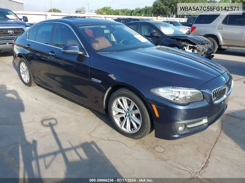 2015 BMW 528I xDrive VIN: WBA5A7C55FG142571 Lot: 39866236