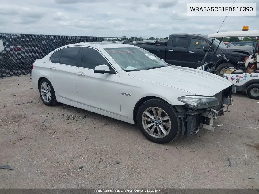 2015 BMW 528I VIN: WBA5A5C51FD516390 Lot: 39936086