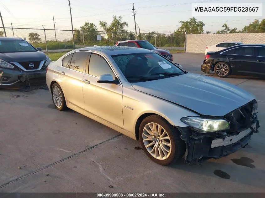 2015 BMW 528I VIN: WBA5A5C59FD523667 Lot: 39998508