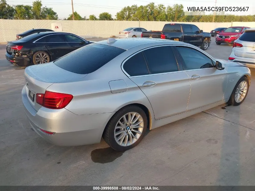 2015 BMW 528I VIN: WBA5A5C59FD523667 Lot: 39998508