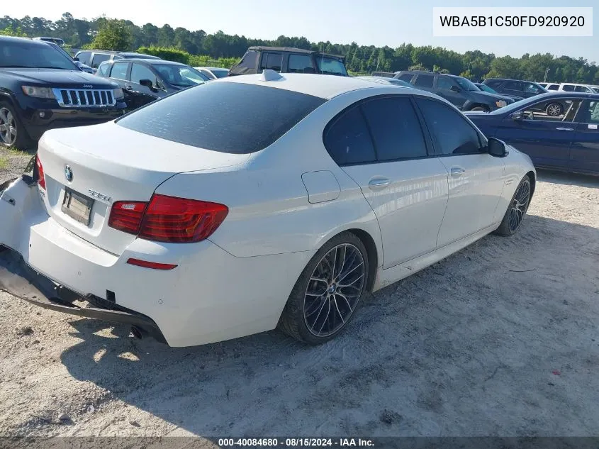 2015 BMW 535I VIN: WBA5B1C50FD920920 Lot: 40084680