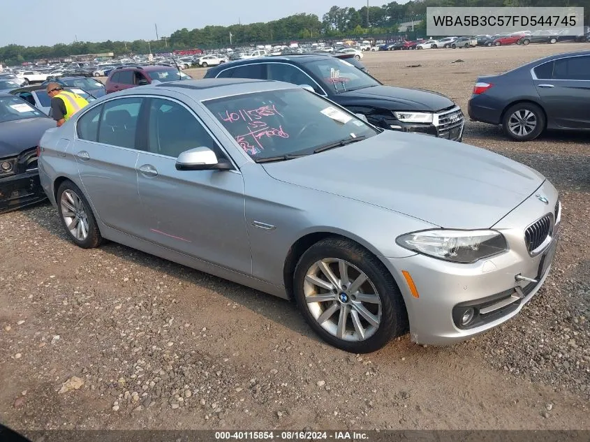 2015 BMW 535I xDrive VIN: WBA5B3C57FD544745 Lot: 40115854