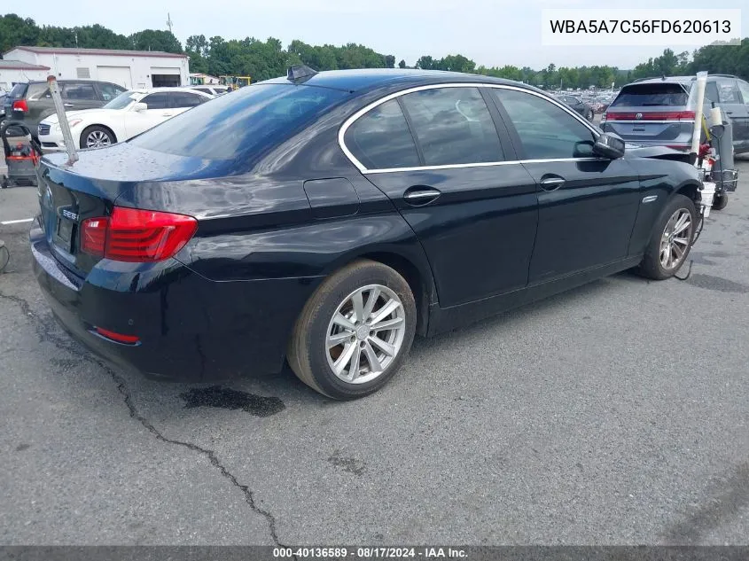 2015 BMW 528I xDrive VIN: WBA5A7C56FD620613 Lot: 40136589