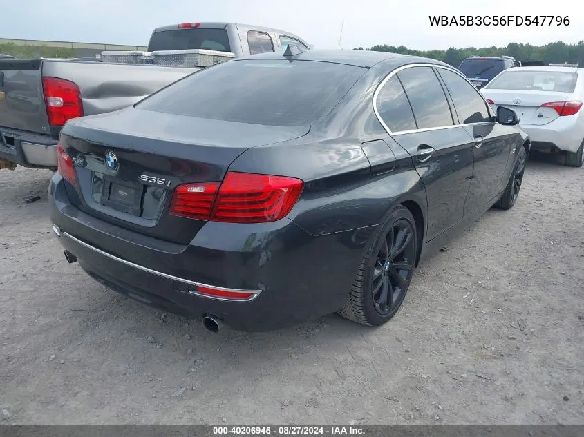 2015 BMW 535I xDrive VIN: WBA5B3C56FD547796 Lot: 40206945