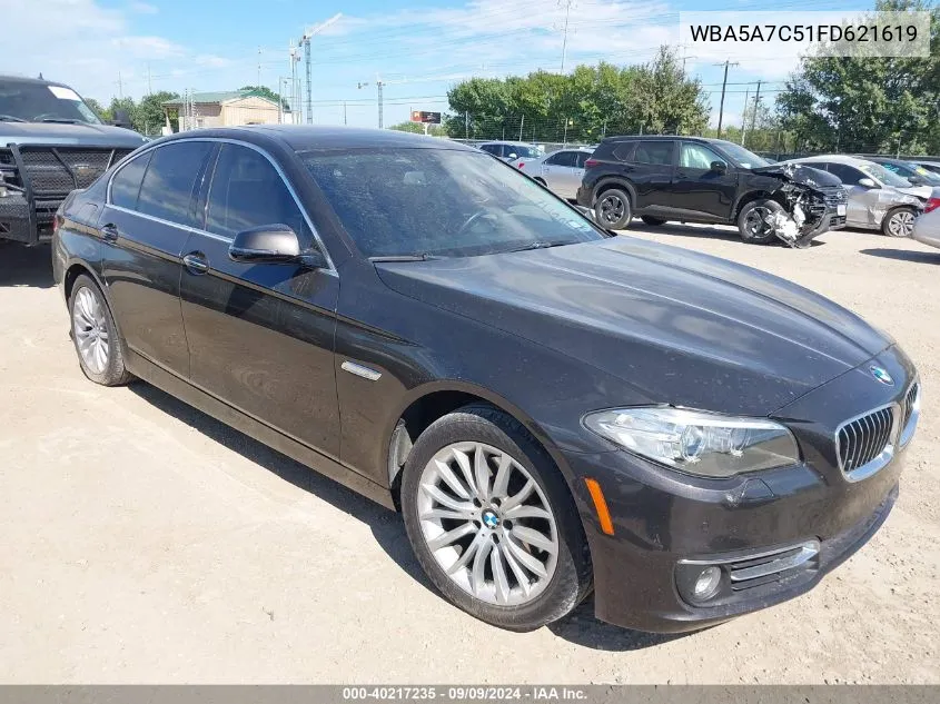 2015 BMW 528I xDrive VIN: WBA5A7C51FD621619 Lot: 40217235