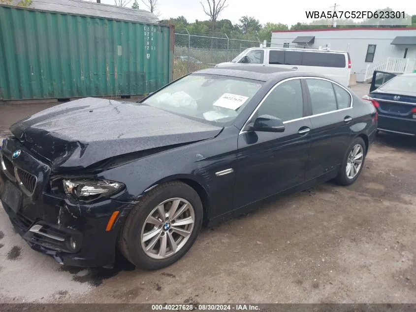 2015 BMW 528I xDrive VIN: WBA5A7C52FD623301 Lot: 40227628