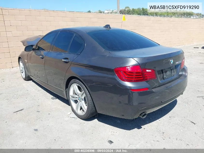 2015 BMW 535I VIN: WBA5B1C5XFD919290 Lot: 40236996